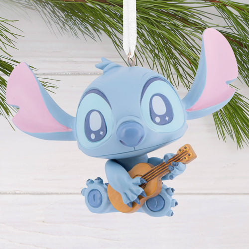 Disney Hanging Ornament - Lilo And Stitch, Stitch & Ukulele