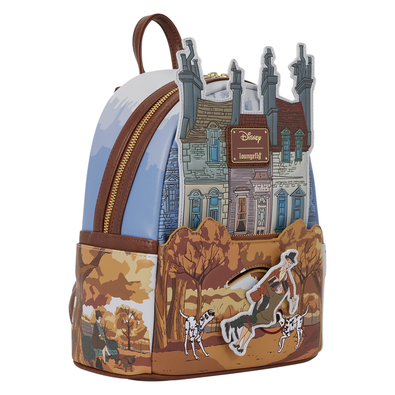 101 Dalmatians Roger & Anita Scene Mini Backpack LOUNGEFLY