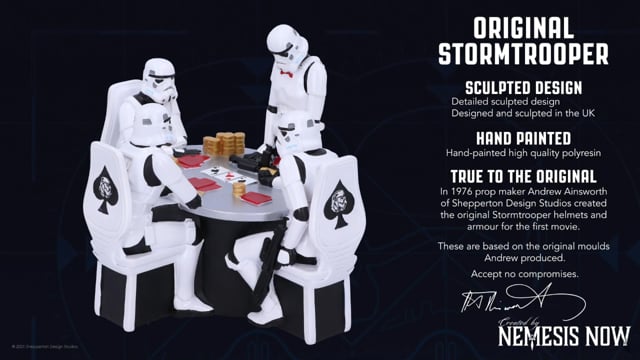 Stormtrooper Poker Face 18.3cm ORIGINAL STORMTROOPER NEMESIS NOW