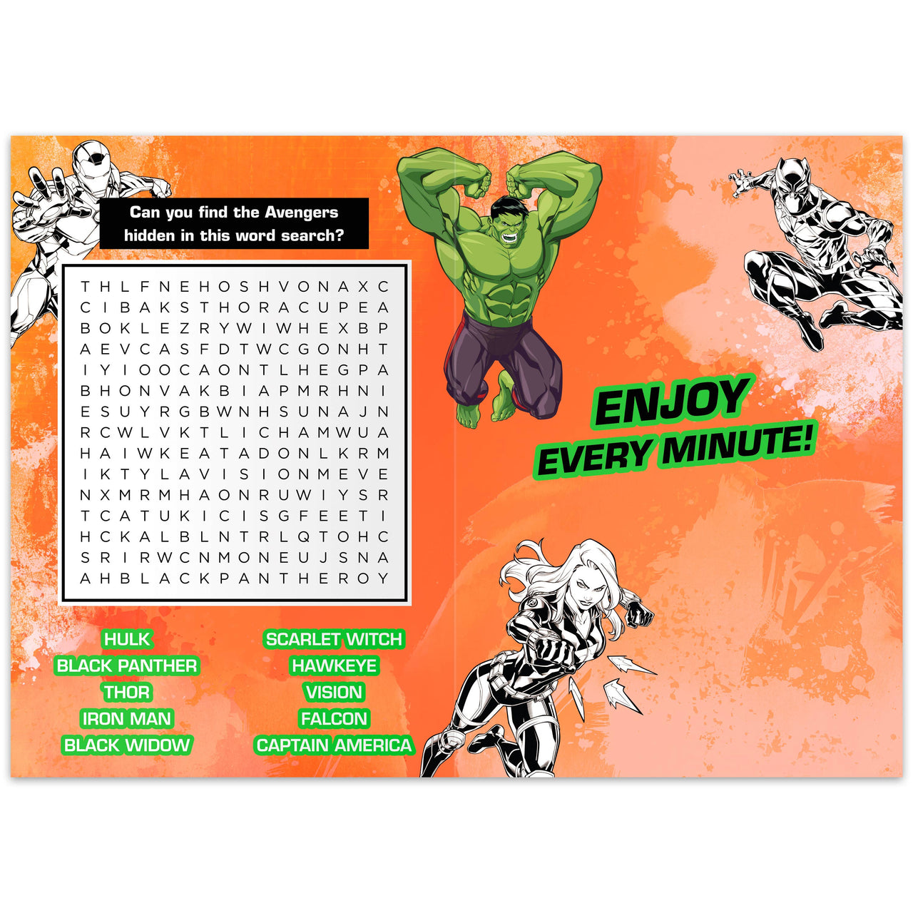 Birthday Card for Kids - Marvel Avengers: Kids Birthday / Marvel
