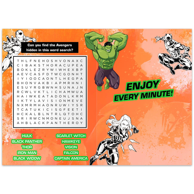 Birthday Card for Kids - Marvel Avengers: Kids Birthday / Marvel
