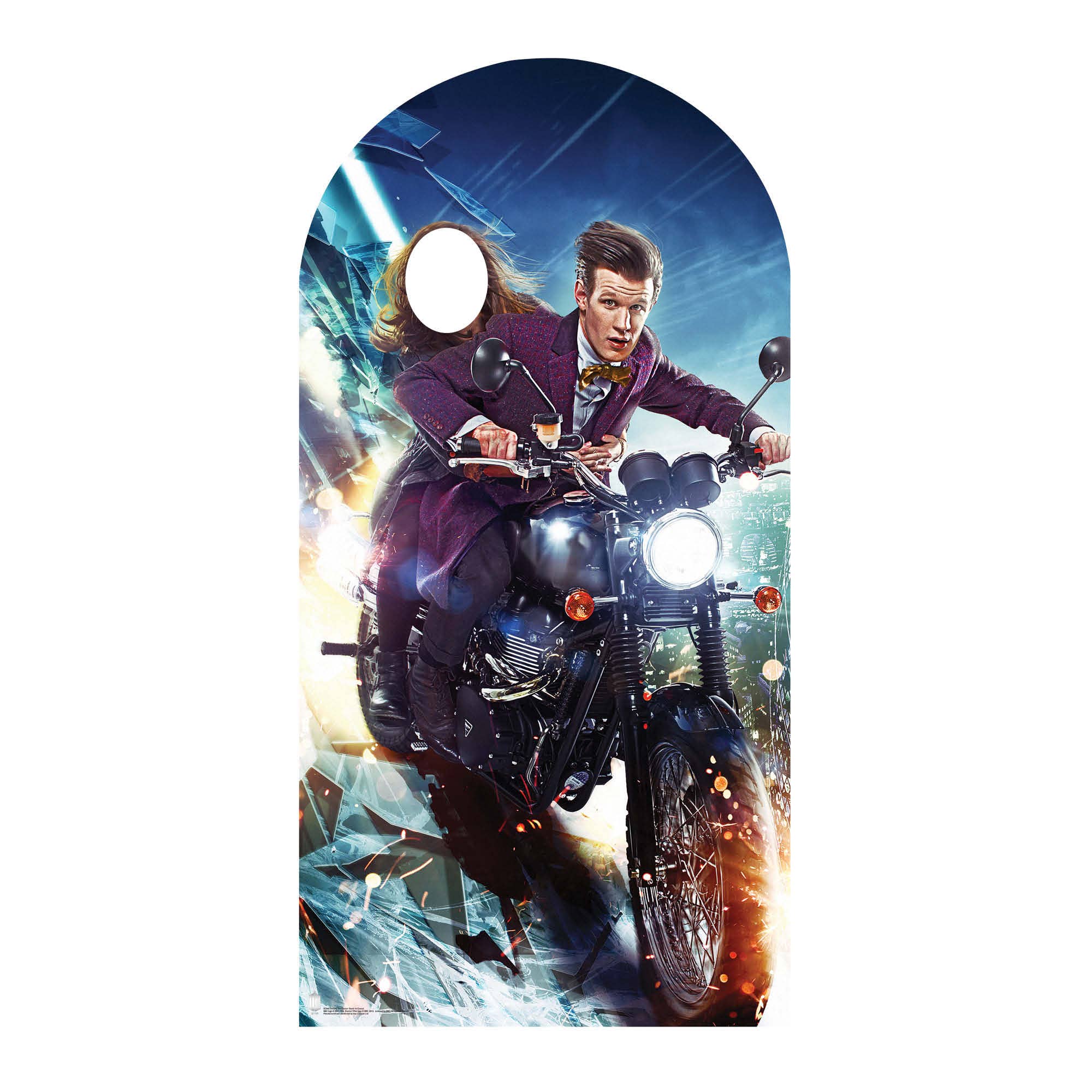 SC660 The Doctor and Clara Stand In Cardboard Cut Out Height 185cm