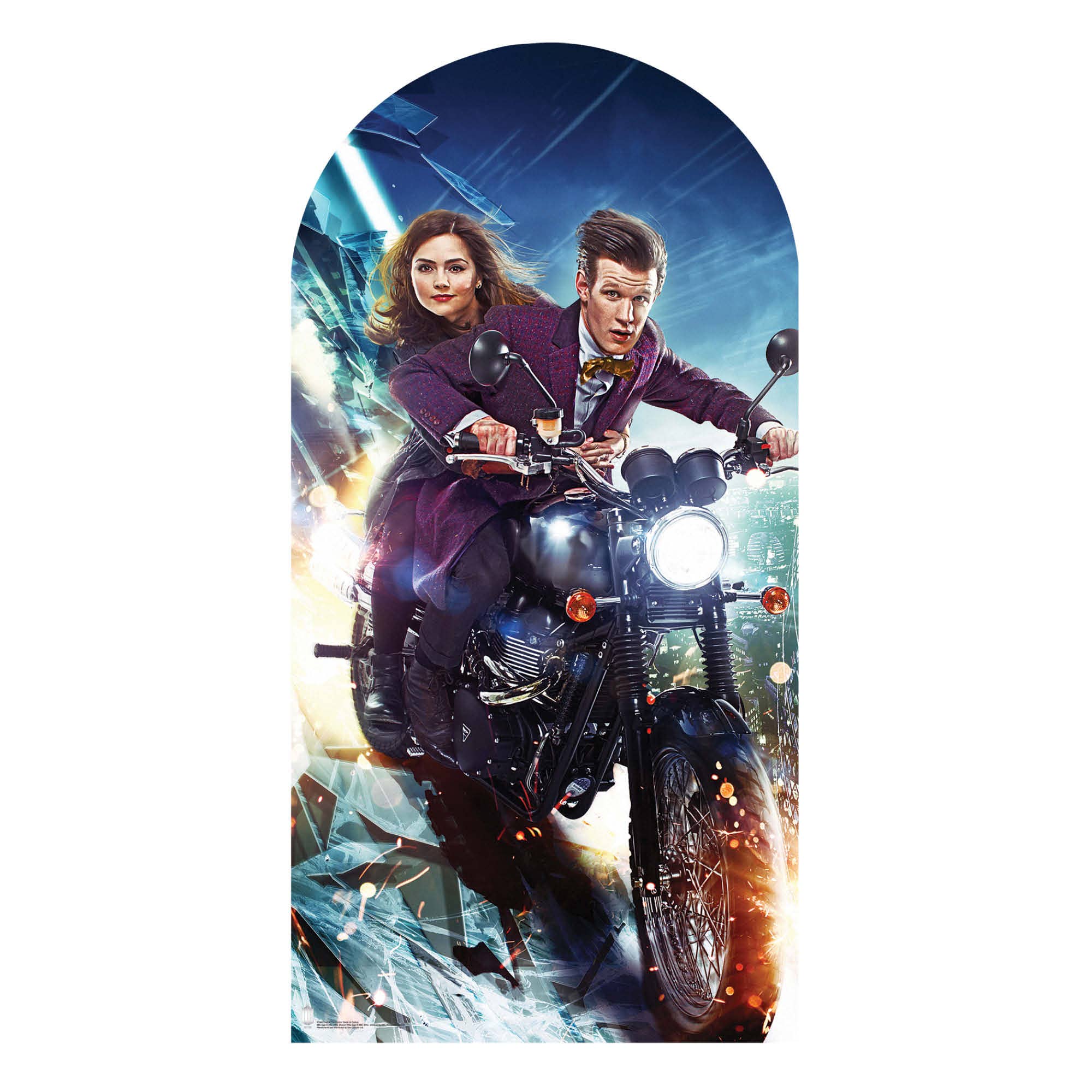 SC660 The Doctor and Clara Stand In Cardboard Cut Out Height 185cm