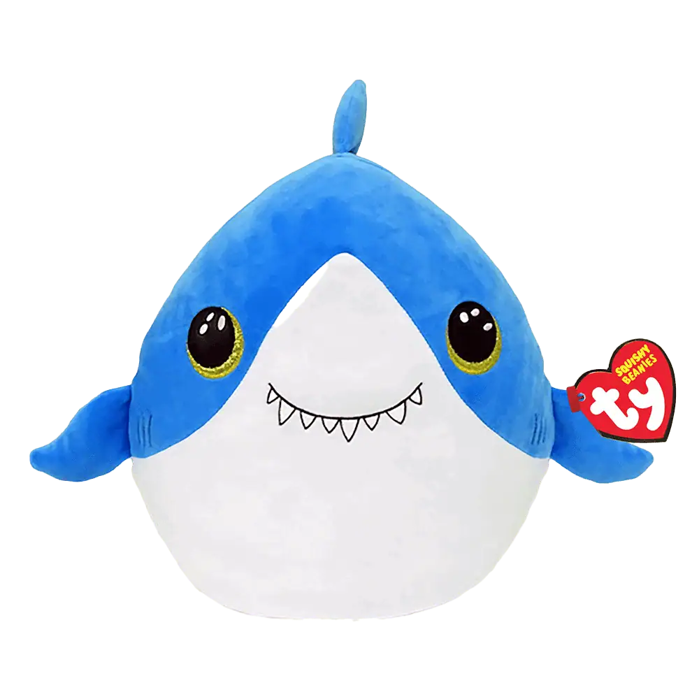 TY Squishy Beanies – Finsley Shark 10″