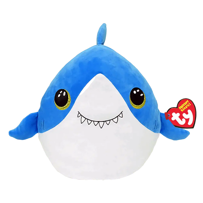 TY Squishy Beanies – Finsley Shark 10″