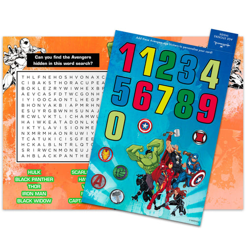 Birthday Card for Kids - Marvel Avengers: Kids Birthday / Marvel