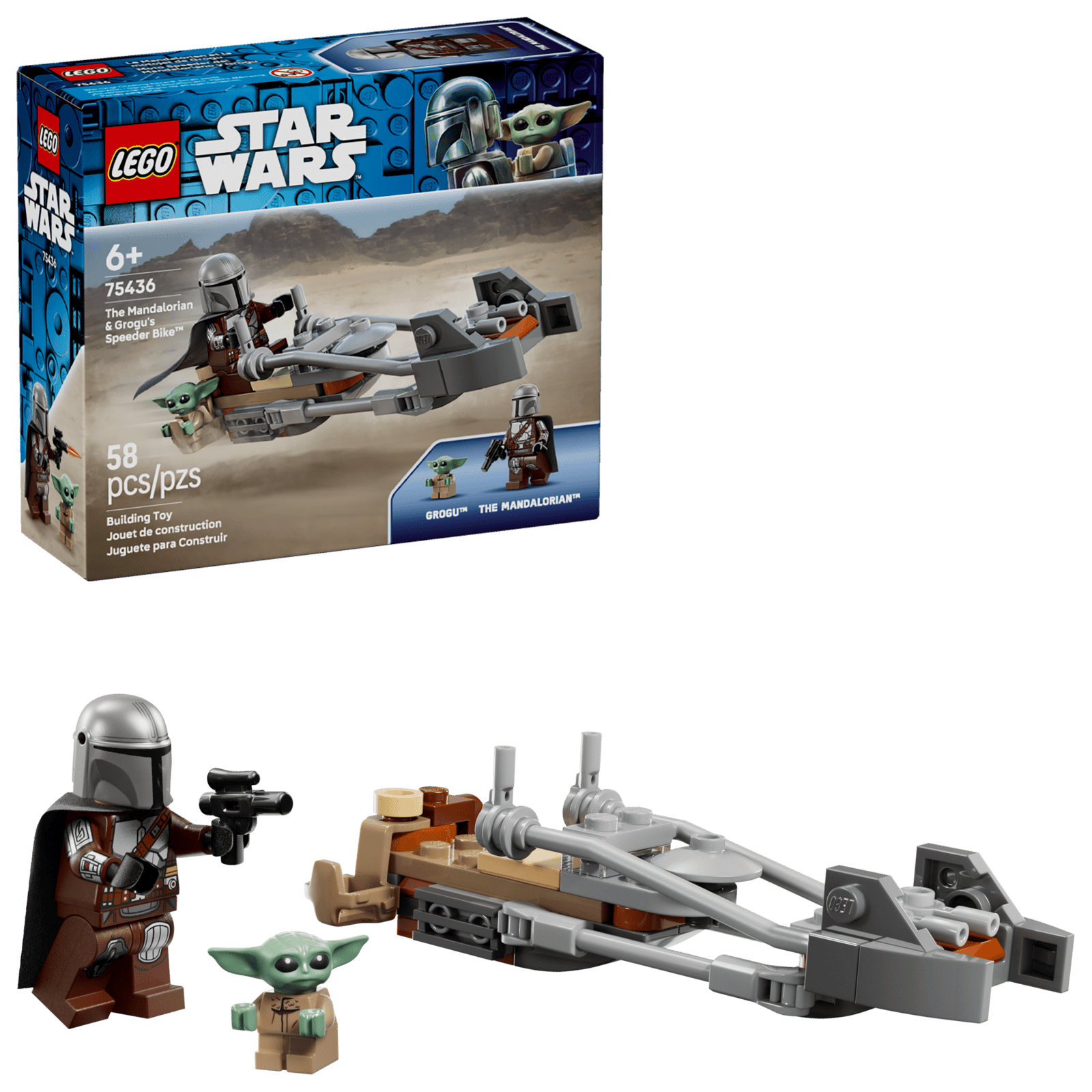 LEGO 75436 Star Wars The Mandalorian & Grogu Speeder Bike