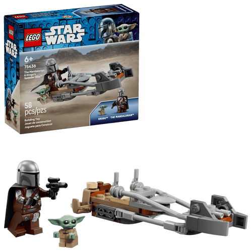 LEGO 75436 Star Wars The Mandalorian & Grogu Speeder Bike