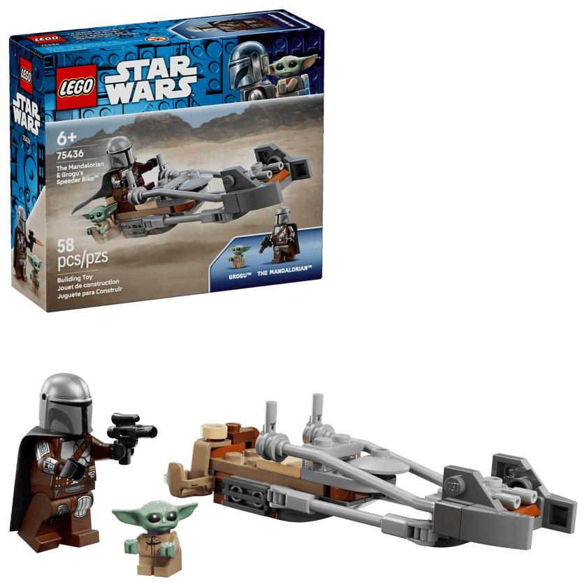 LEGO 75436 Star Wars The Mandalorian & Grogu Speeder Bike