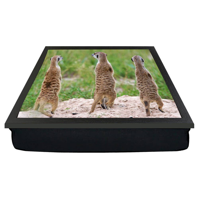 Meerkats standing lap tray