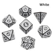 Antique White 7 Pcs Dice Set DnD