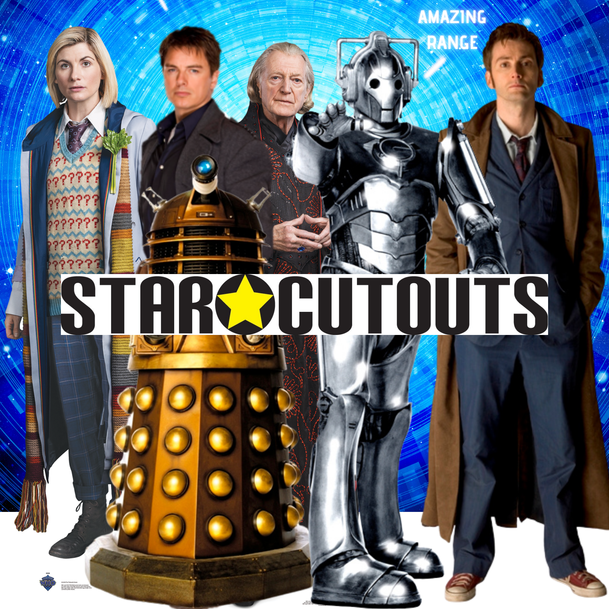 SC607 The 11th Doctor 2013 Screwdriver Matt Smith Cardboard Cut Out Height 180cmDoctor Who Cardboard Cutouts | Life Size Characters UK