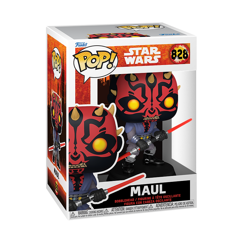 MAUL - DMSR - POP 1 - FUNKO POP STAR WARS - DARTH MAUL SHADOW LORD 828