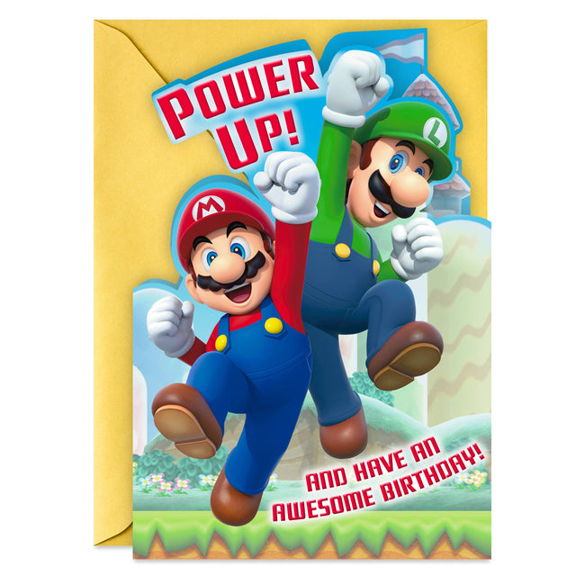 Birthday Card for Kids Birthday from Mario - Nintendo: Kids Birthday / Mario