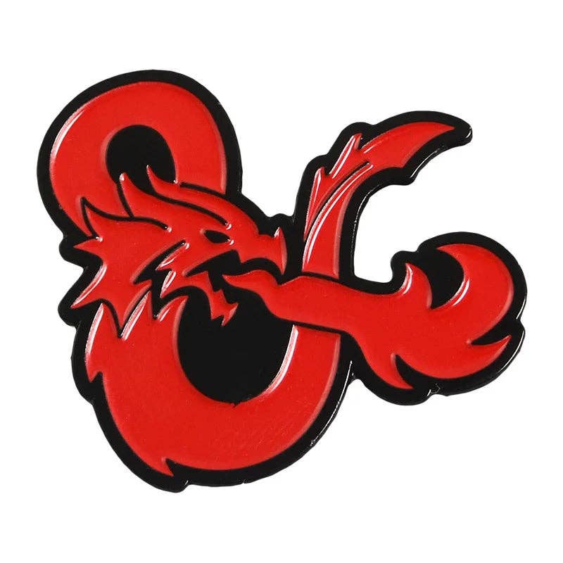 Red Ampersand Enamel Pin Badge | 1 Pcs Metal Pin