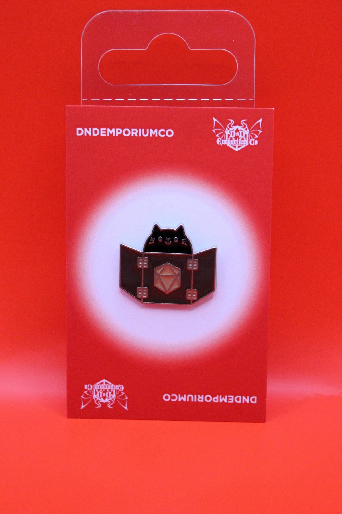 Cat DM Screen Enamel Pin Badge | 1 Pcs Metal Pin