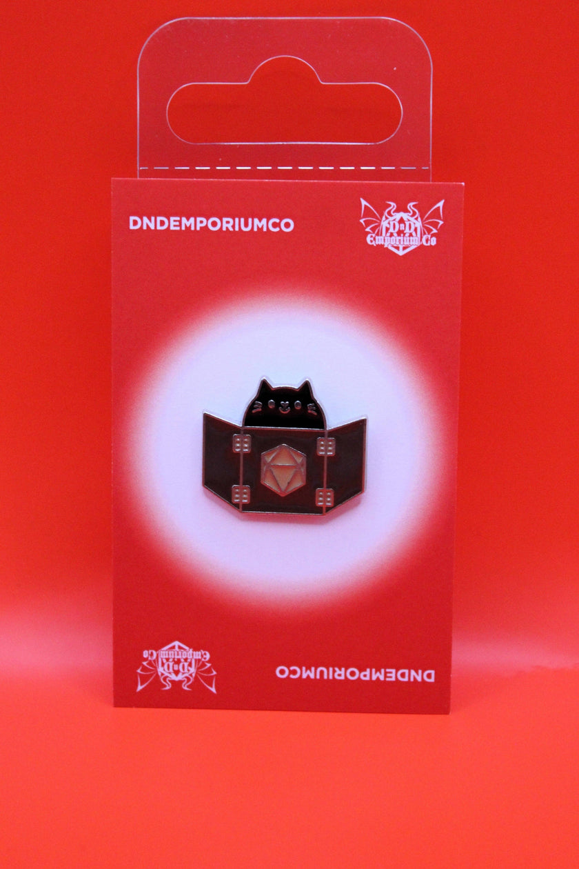 Cat DM Screen Enamel Pin Badge | 1 Pcs Metal Pin