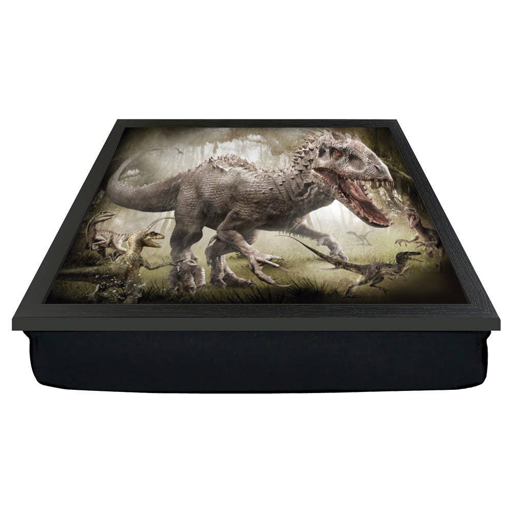 Jurassic World Dinosaurs Roaring around forest lap tray