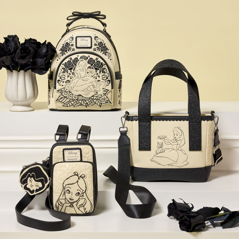 Alice in Wonderland Cell Phone Sling Crossbody Bag with Coin Bag LOUNGEFLY