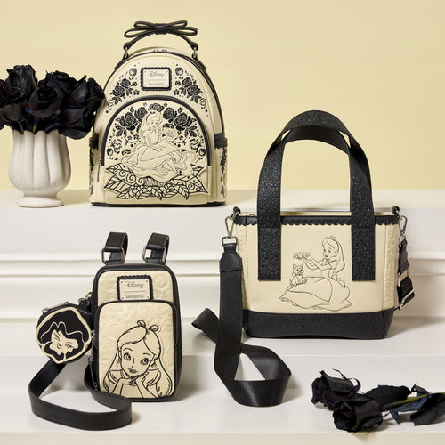 Alice in Wonderland Cell Phone Sling Crossbody Bag with Coin Bag LOUNGEFLY