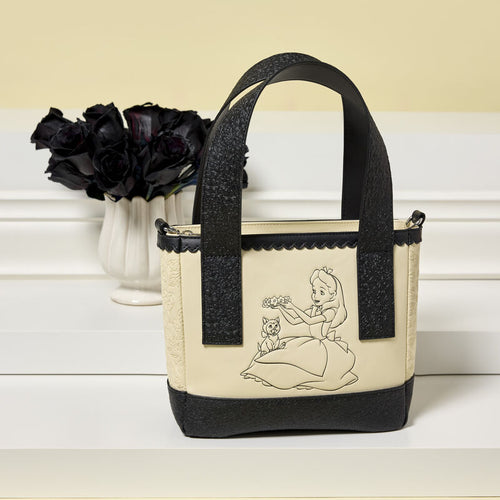 Alice in Wonderland Mini Tote Crossbody Bag - LOUNGEFLY