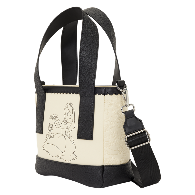 Alice in Wonderland Mini Tote Crossbody Bag - LOUNGEFLY