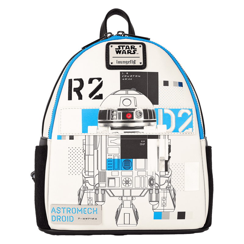 Loungefly - Star Wars: The Power of the Force R2-D2 Astromech Droid Light Up Mini Backpack
