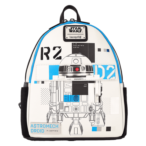 Loungefly - Star Wars: The Power of the Force R2-D2 Astromech Droid Light Up Mini Backpack