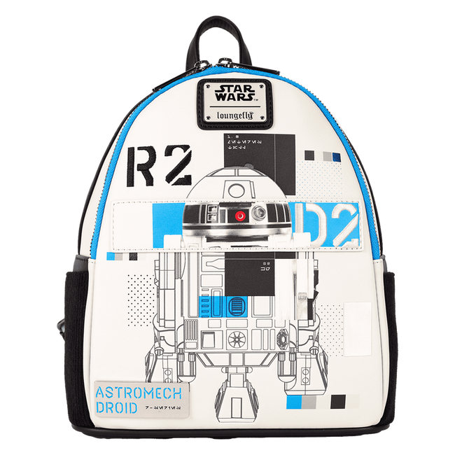 Loungefly - Star Wars: The Power of the Force R2-D2 Astromech Droid Light Up Mini Backpack