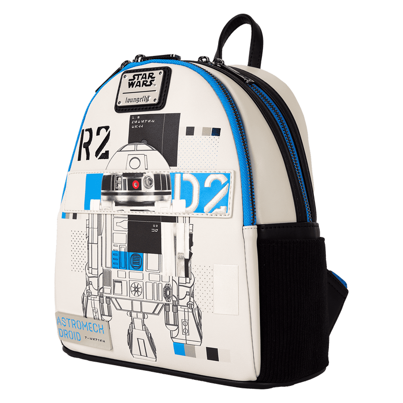 Loungefly - Star Wars: The Power of the Force R2-D2 Astromech Droid Light Up Mini Backpack