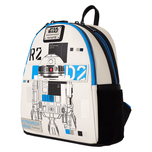 Loungefly - Star Wars: The Power of the Force R2-D2 Astromech Droid Light Up Mini Backpack
