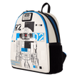 Loungefly - Star Wars: The Power of the Force R2-D2 Astromech Droid Light Up Mini Backpack