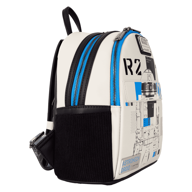 Loungefly - Star Wars: The Power of the Force R2-D2 Astromech Droid Light Up Mini Backpack