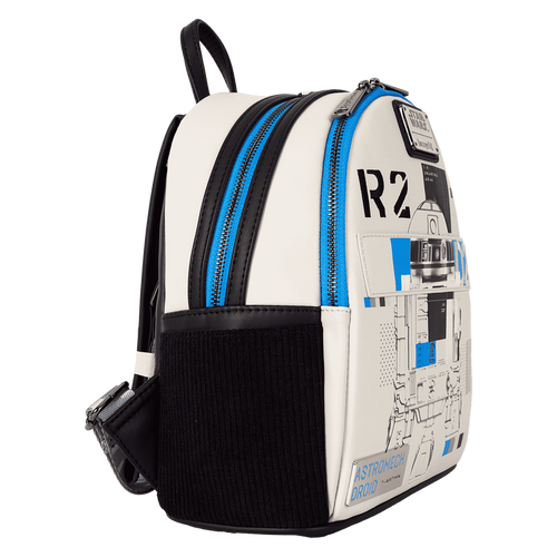 Loungefly - Star Wars: The Power of the Force R2-D2 Astromech Droid Light Up Mini Backpack