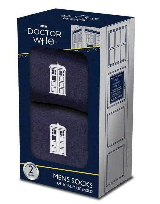 BBC Doctor Who Tardis Mens Socks Gift Set