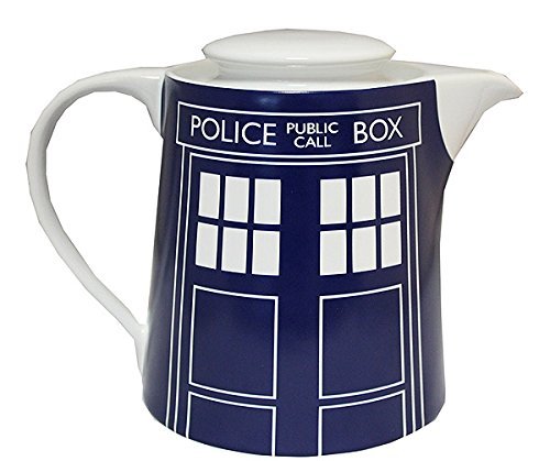 Doctor Who TARDIS Door Panel Tea Pot, Blue