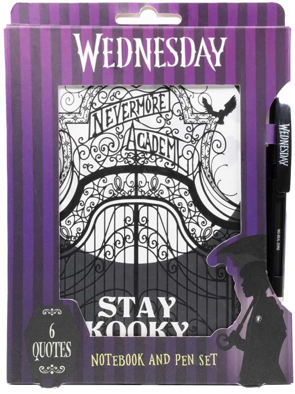 WEDNESDAY NOTEBOOK & PEN SET - QUOTE PEN