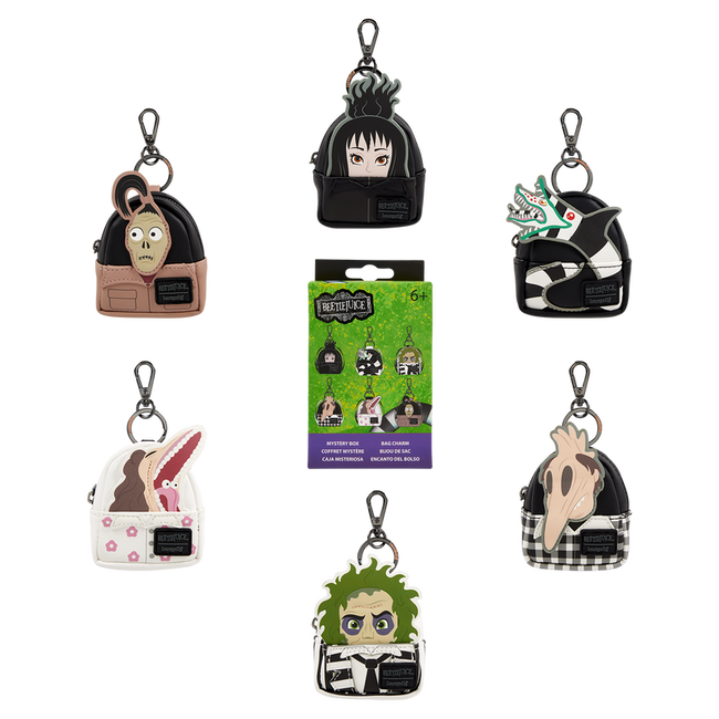 Beetlejuice Exclusive Cosplay Mystery Mini Backpack Keychain Charm - LOUNGEFLY