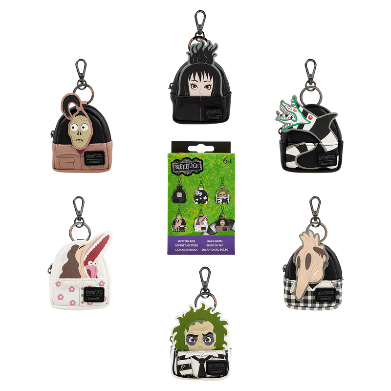 Beetlejuice Exclusive Cosplay Mystery Mini Backpack Keychain Charm - LOUNGEFLY