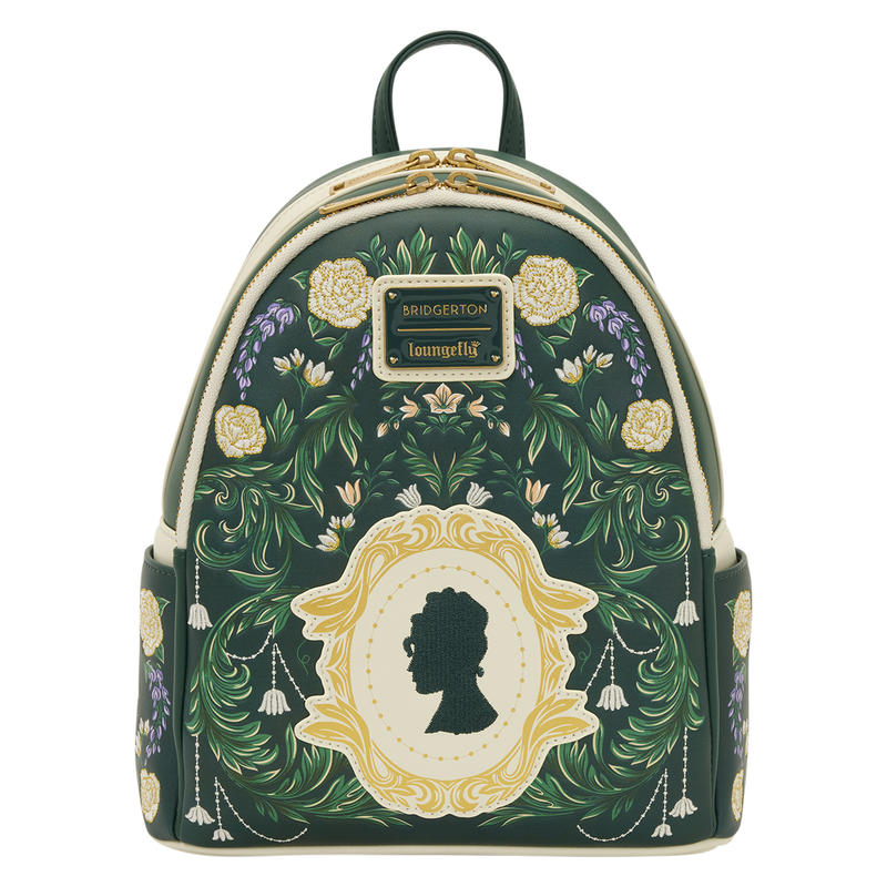 Bridgerton Silhouette Floral Mini Backpack LOUNGEFLY