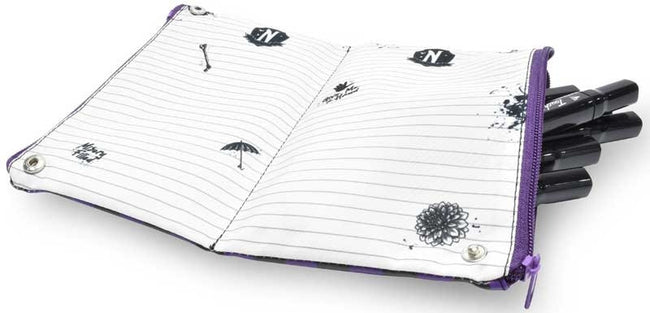 WEDNESDAY PENCIL CASE - NEVERMORE FOLDING BOOK