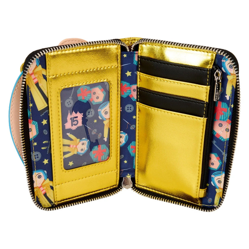 Loungefly x Laika Coraline Doll Cosplay Zip Around Wallet LOUNGEFLY