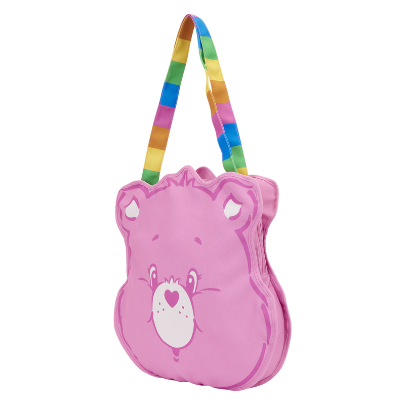 Care Bears Cheer Bear Cosplay Oversized Canvas Tote Bag LOUNGEFLY