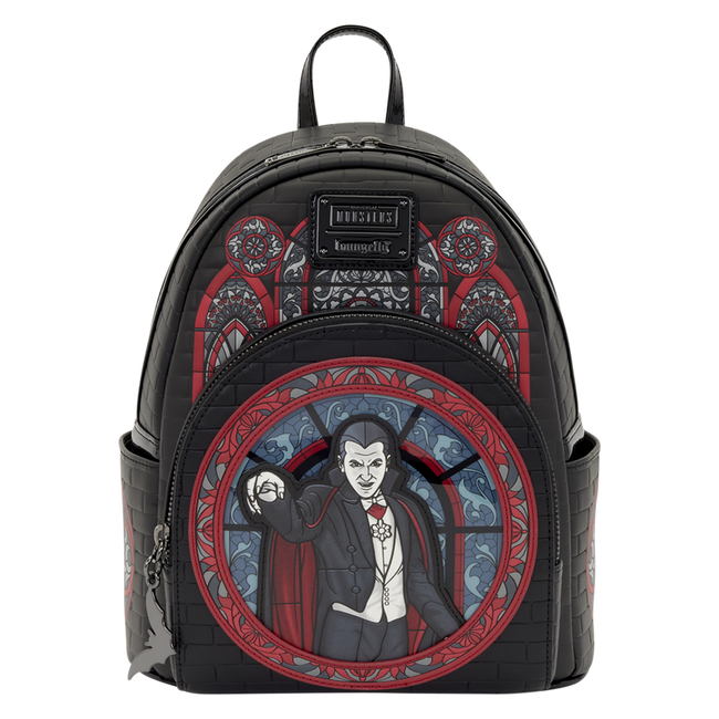 Universal Monsters Dracula Stained Glass Mini Backpack LOUNGEFLY