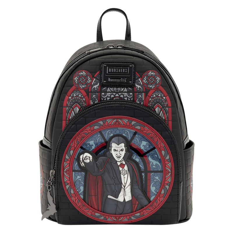Universal Monsters Dracula Stained Glass Mini Backpack LOUNGEFLY