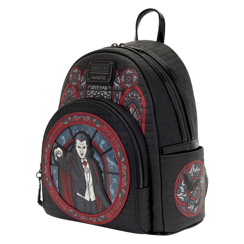 Universal Monsters Dracula Stained Glass Mini Backpack LOUNGEFLY