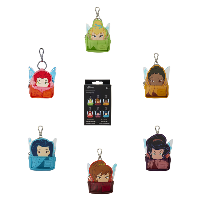 Disney Fairies Cosplay Mystery Mini Backpack Keychain Charm LOUNGEFLY