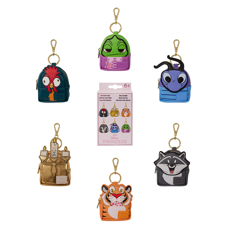 Disney Princess Sidekicks Cosplay Mystery Mini Backpack Keychain Charm LOUNGEFLY