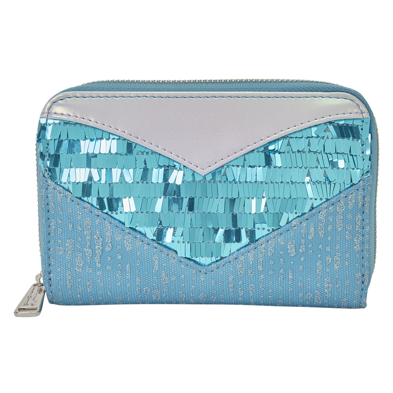 Loungefly -Frozen Princess Elsa Glitter Sequin Zip Around Wallet