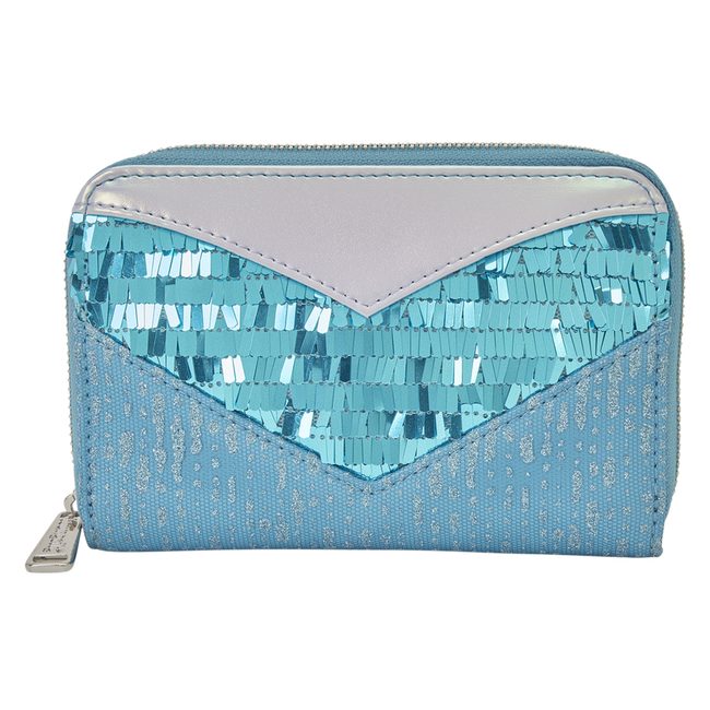 Loungefly -Frozen Princess Elsa Glitter Sequin Zip Around Wallet